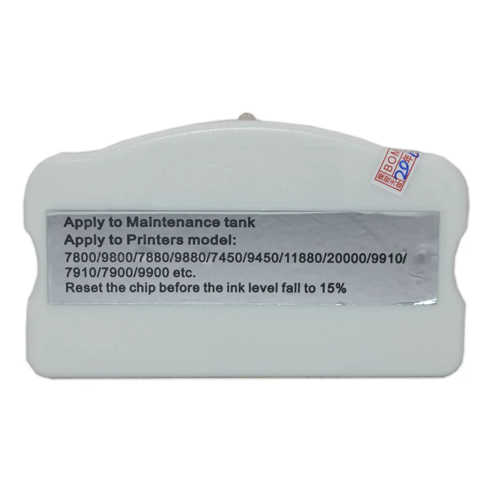 Ink Matenance Box Chip Resetter for Epson Stylus Pro 11880 7890 9890 7800 9800 7900 9900 Printer Waste Ink Collector Chip
Ink Matenance Box Chip Resetter for Epson Stylus Pro 11880 7890 9890 7800 9800 7900 9900 Printer Waste Ink Collector Chip