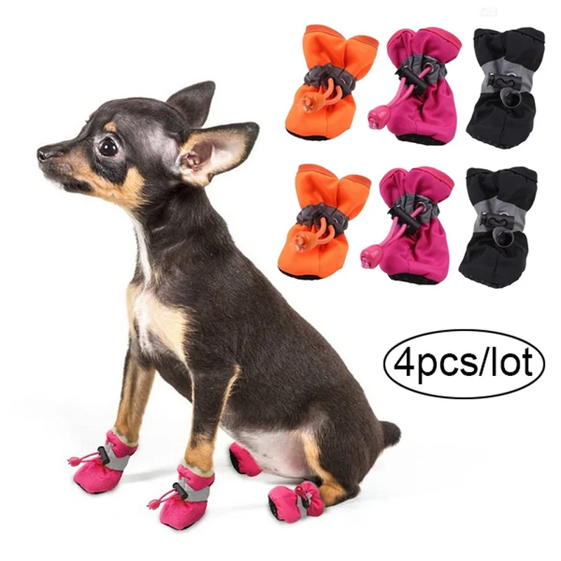 4pcs Pet Dog Shoes Outdoor Waterproof Anti Slip Drawstring Puppy Dog Cat Boots Socks Shoe for Rain Day Small Dog Walking Booties
4pcs Pet Dog Shoes Outdoor Waterproof Anti Slip Drawstring Puppy Dog Cat Boots Socks Shoe for Rain Day Small Dog Walking Booties