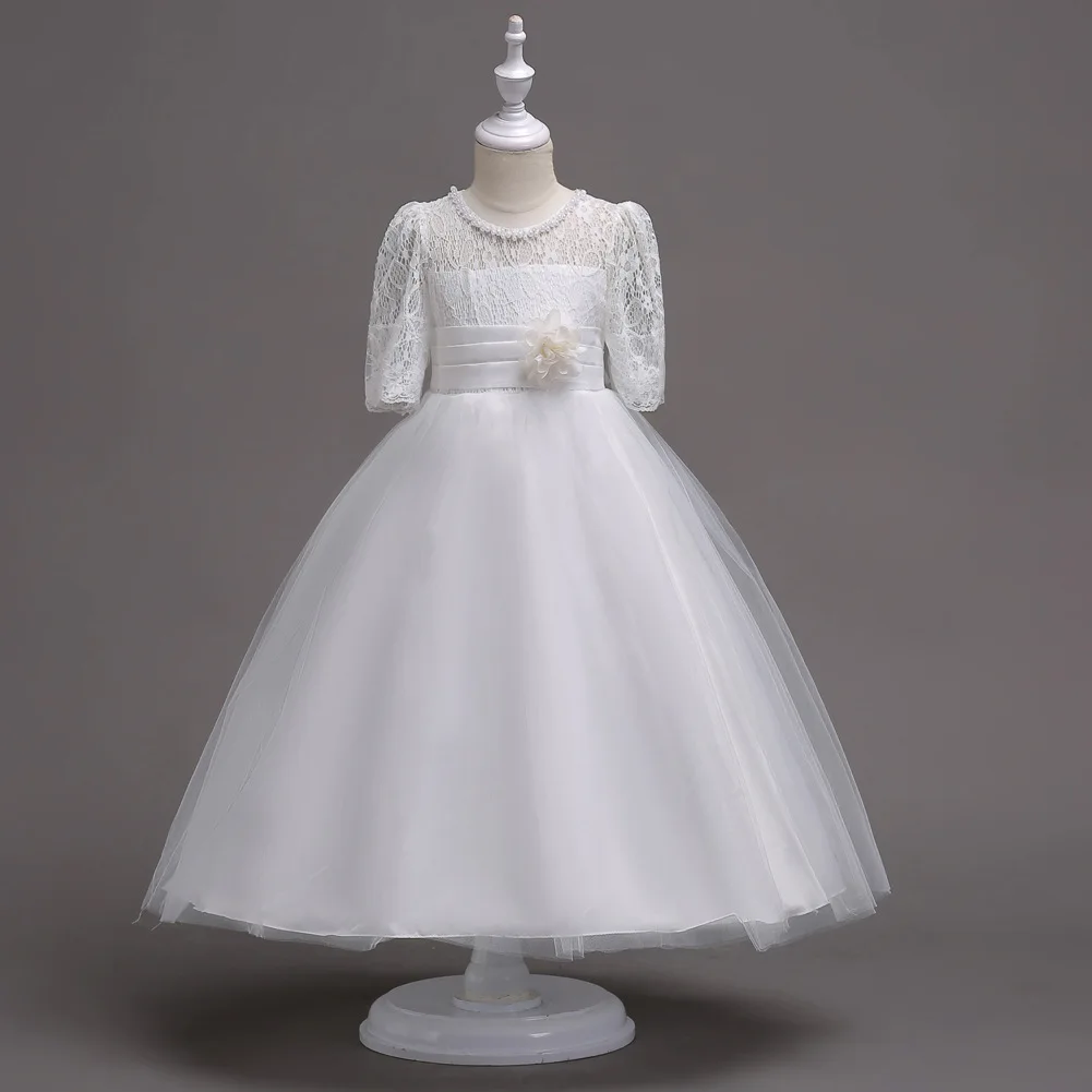 2021 New Girls Middle Sleeve Lace Floral Princess Full-length Dress Kids Elegant Party Prom Ball Gown Children Costume 3-15 Year
2021 New Girls Middle Sleeve Lace Floral Princess Full-length Dress Kids Elegant Party Prom Ball Gown Children Costume 3-15 Year