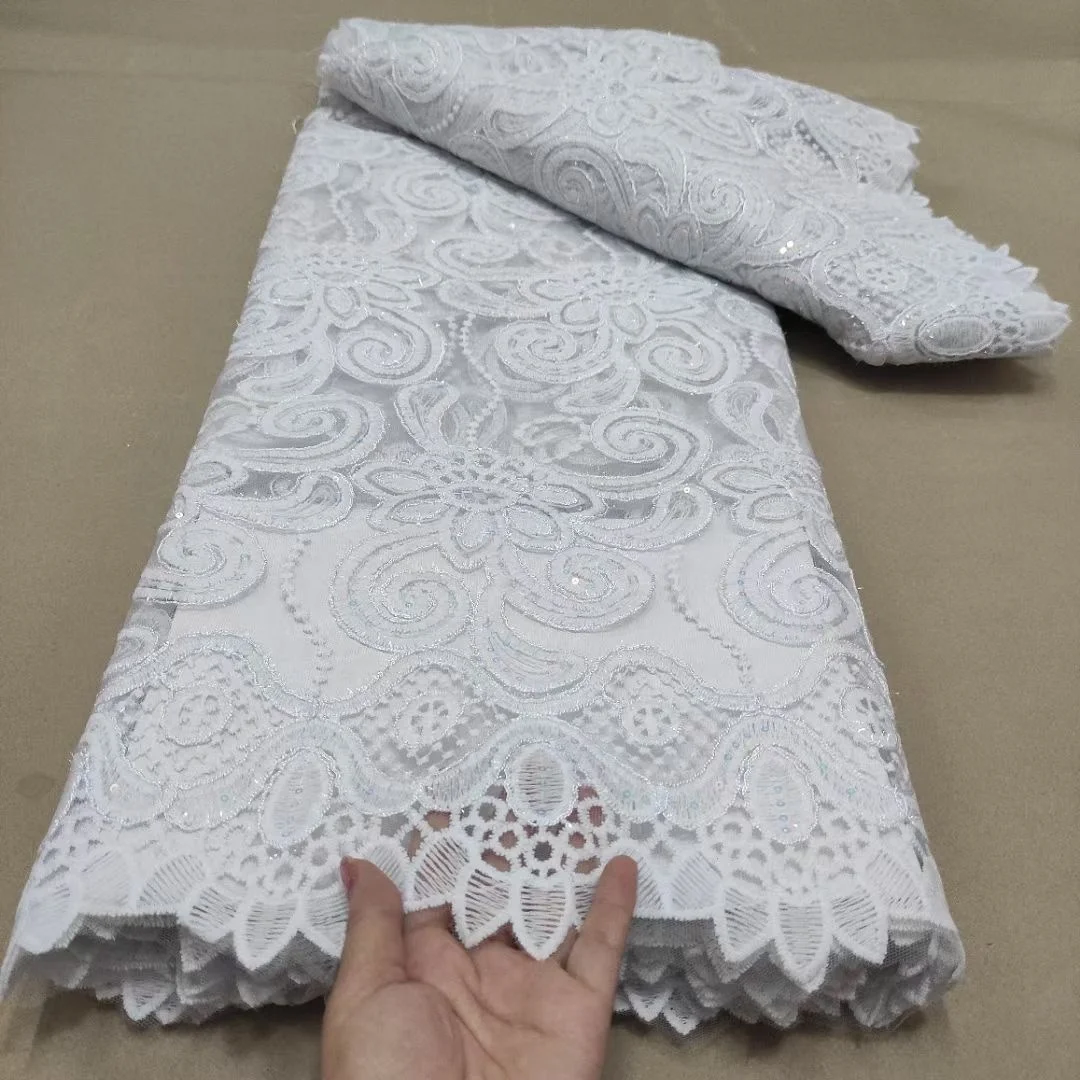 White French Tulle Mesh Lace Fabric 2021 High Quality African Cord Lace Fabric Nigeria Net Lace Fabrics For Wedding Dress Party
White French Tulle Mesh Lace Fabric 2021 High Quality African Cord Lace Fabric Nigeria Net Lace Fabrics For Wedding Dress Party