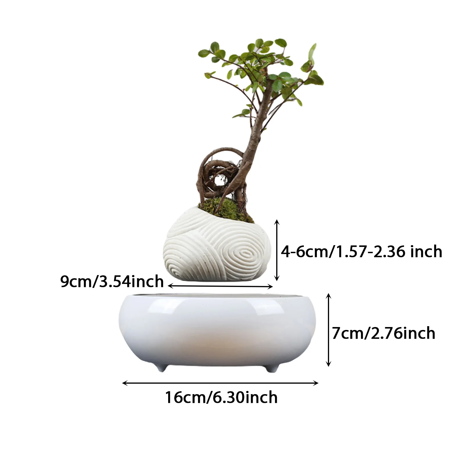 High Quality Magnetic Pot Innovative Levitating Air Bonsai Fit Office Home Bed Side Planter Rotating Garden Flower Pot Planters
High Quality Magnetic Pot Innovative Levitating Air Bonsai Fit Office Home Bed Side Planter Rotating Garden Flower Pot Planters