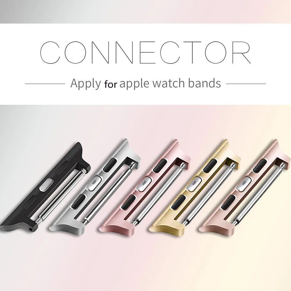 Stainless Steel Connector Compatible for Apple Watch Series 6 5 4 3 2 1 Band 40mm 44mm 38mm 42mm Watchband Adapter
Stainless Steel Connector Compatible for Apple Watch Series 6 5 4 3 2 1 Band 40mm 44mm 38mm 42mm Watchband Adapter