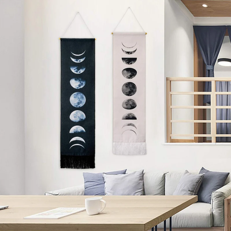 Wall Mounted Tapestry Universe Landscape 9 Growth Cycles Of The Moon Sleeping Black And White Tapestry Home Decoration
Wall Mounted Tapestry Universe Landscape 9 Growth Cycles Of The Moon Sleeping Black And White Tapestry Home Decoration