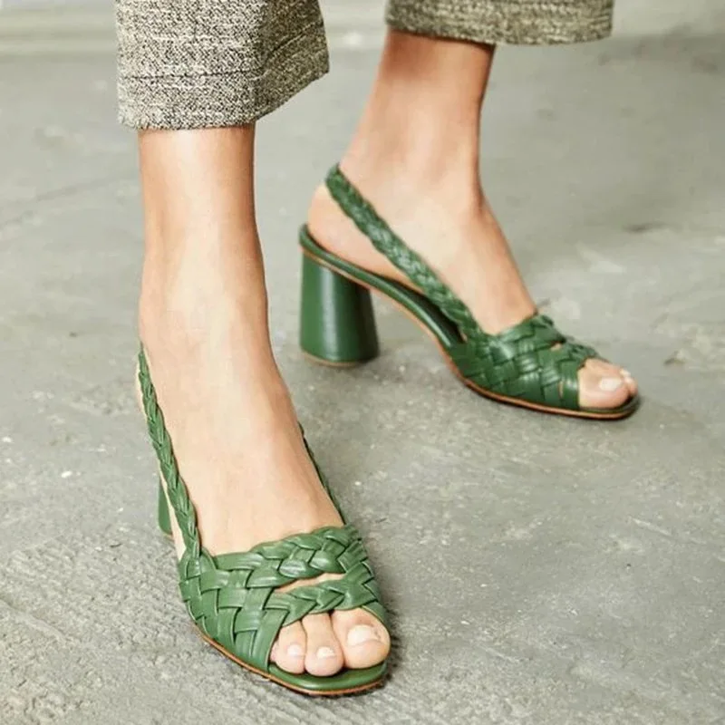 Ariari Summer New Fashion Women's Sandals Hot Sale Open Toe Cross Braided Word Buckle Hollow Hhigh Heel Shoes Rome Sandals
Ariari Summer New Fashion Women's Sandals Hot Sale Open Toe Cross Braided Word Buckle Hollow Hhigh Heel Shoes Rome Sandals