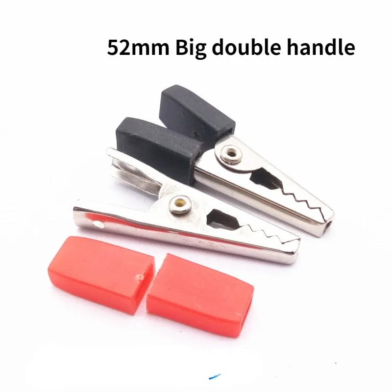 10Pcs 5A Red + Black 35mm Crocodile Car Caravan Van Battery Test Lead Clips Best Promotion Alligator Connector Plug Power | Безопасность