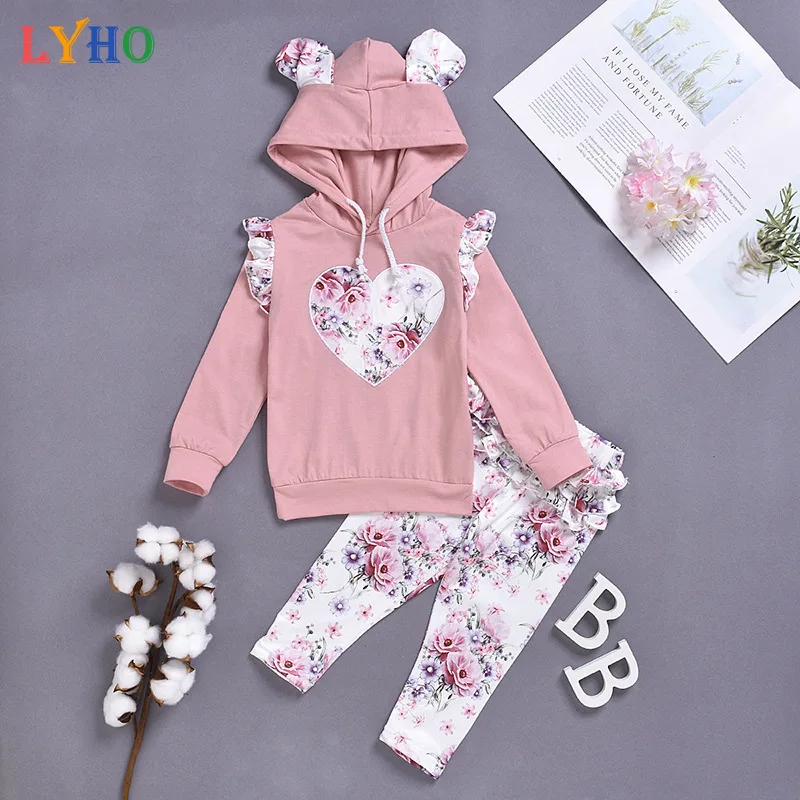 Baby Girls Hoodies & Pants 2Pcs Suits Toddler Girl Clothes Floral Top Sweatshirt Fall Clothes for Kids Newborn Heart Rabbit Ears
Baby Girls Hoodies & Pants 2Pcs Suits Toddler Girl Clothes Floral Top Sweatshirt Fall Clothes for Kids Newborn Heart Rabbit Ears