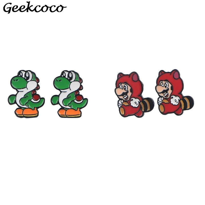 J1840 Funny Dinosaur Pierce Ear Stud kids Cartoon Earrings For Womens Girls Enamel Earrings Jewelry Gifts 
J1840 Funny Dinosaur Pierce Ear Stud kids Cartoon Earrings For Womens Girls Enamel Earrings Jewelry Gifts