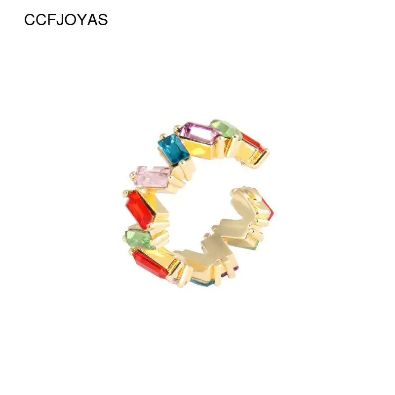 CCFJOYAS 1pcs European and American Square Zircon Clip on Earrings Women Rainbow color Alloy Ear Cuff without Piercing Earrings
CCFJOYAS 1pcs European and American Square Zircon Clip on Earrings Women Rainbow color Alloy Ear Cuff without Piercing Earrings