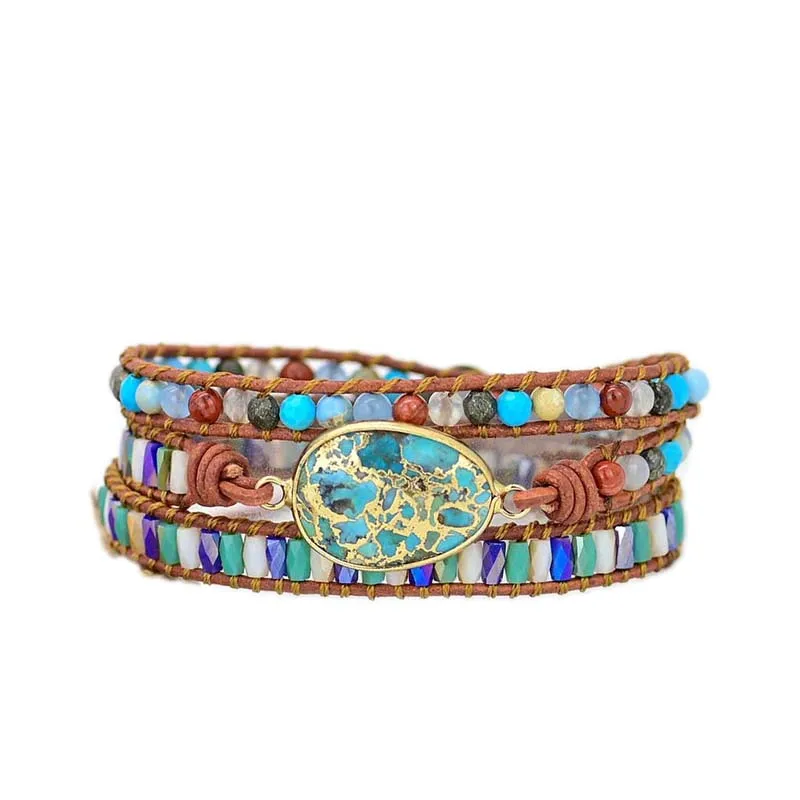 Blue Imperial Pine Hand Woven Leather Bracelet Lovers Bracelet Beautiful Jewelry Charm Bracelet Gift Luxury Design Bracelet
Blue Imperial Pine Hand Woven Leather Bracelet Lovers Bracelet Beautiful Jewelry Charm Bracelet Gift Luxury Design Bracelet