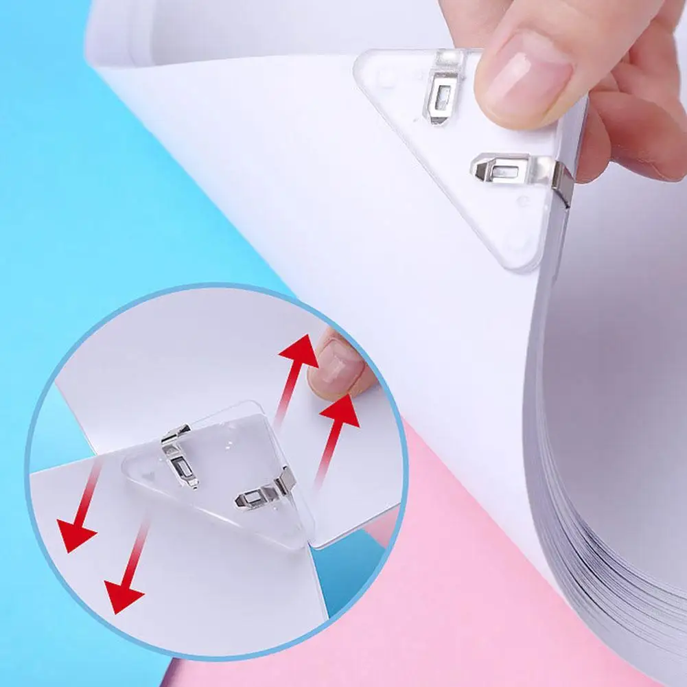5pcs/ box Book Clip Triangular Plastic Clip Scrapbooking Albums Menus Folders Corner Protectors Fixed Angle Protection
5pcs/ box Book Clip Triangular Plastic Clip Scrapbooking Albums Menus Folders Corner Protectors Fixed Angle Protection