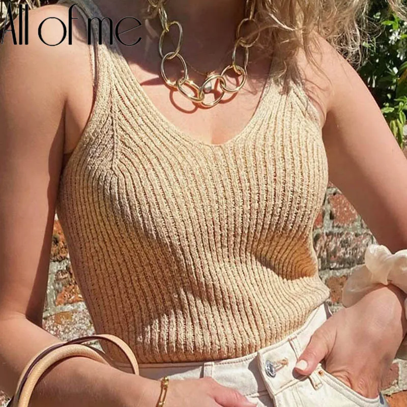 Knitted Tank Top Women Fashion Crop Tops Cotton Underwear Lingerie Streetwear mujer Vest Cropped Tee Camisole Female Tank Tops
Knitted Tank Top Women Fashion Crop Tops Cotton Underwear Lingerie Streetwear mujer Vest Cropped Tee Camisole Female Tank Tops