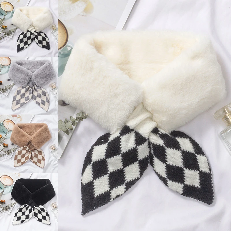 New Designer Plaid Knitted Scarf Winter Warm Fishtail Stitching Plush Fashion Dcoration Collar Ladies Pure Color Wild Windproof
New Designer Plaid Knitted Scarf Winter Warm Fishtail Stitching Plush Fashion Dcoration Collar Ladies Pure Color Wild Windproof