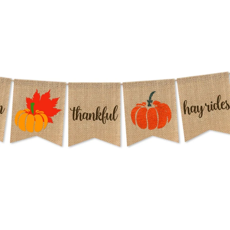 Thankful Pumpkin Maple Leaves Banner Garland Fall Harvest Thanksgiving Day Decor
Thankful Pumpkin Maple Leaves Banner Garland Fall Harvest Thanksgiving Day Decor