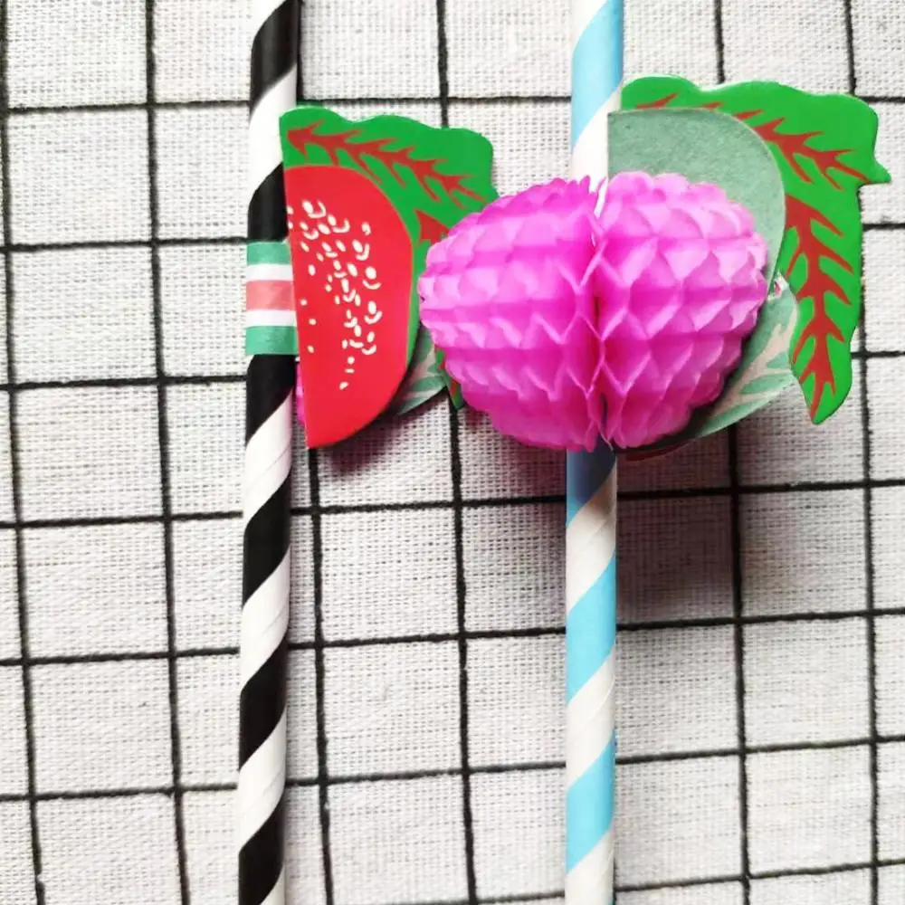 50Pcs Fruit Paper Disposable Drinks Beverage Juice Stripe Straws Party Supplies 
50Pcs Fruit Paper Disposable Drinks Beverage Juice Stripe Straws Party Supplies
