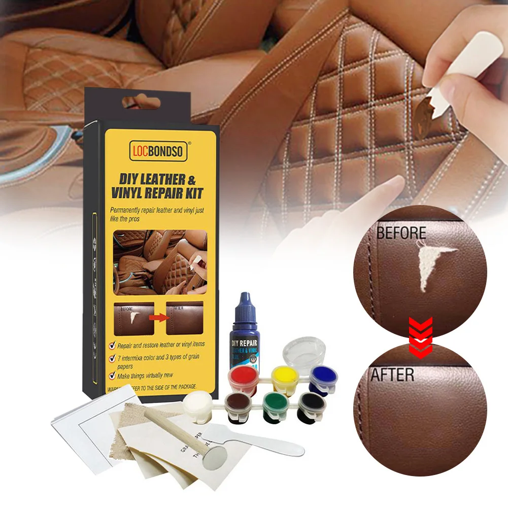 DIY Leather Vinyl Repair Kit Patch Fabric Tools Restorer Scratch Crack Repair for Car Seat Home Couch Upholstery Boat
DIY Leather Vinyl Repair Kit Patch Fabric Tools Restorer Scratch Crack Repair for Car Seat Home Couch Upholstery Boat