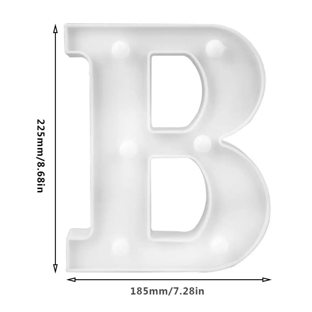 INS hot English letter light LED symbol modeling lamp wedding digital light birthday proposal white light
INS hot English letter light LED symbol modeling lamp wedding digital light birthday proposal white light