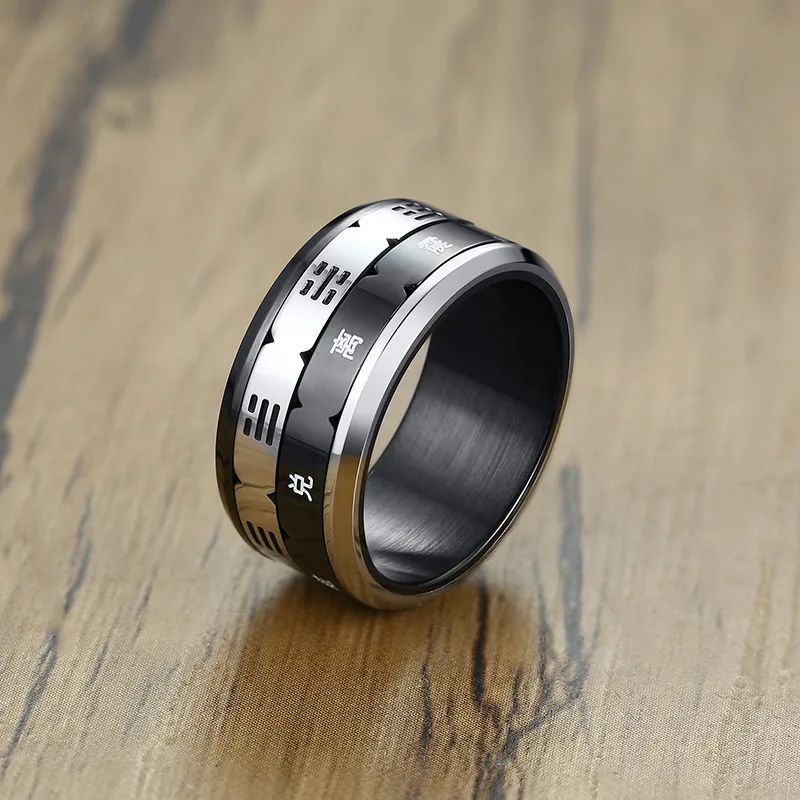 Fashion Black Color Men Ring Friendship Male Ring Stainless Steel Personality Spinner Rings Man Jewelry Accessories
Fashion Black Color Men Ring Friendship Male Ring Stainless Steel Personality Spinner Rings Man Jewelry Accessories