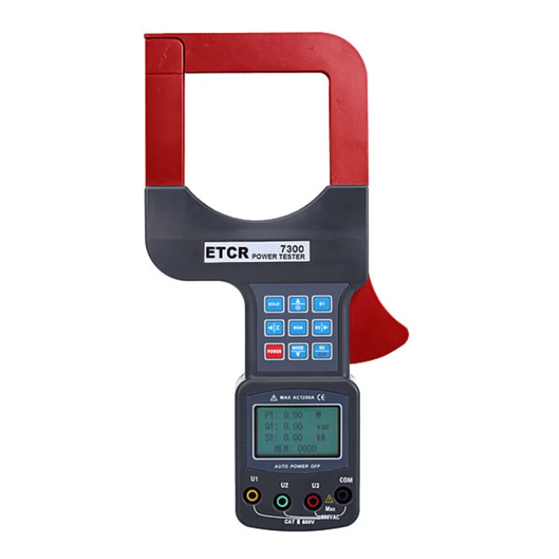 ETCR 7300 Large Caliber Three Phase Clamp Power Meter Frequency(25Hz~100Hz), Phase Sequence, Electric Energy,Active Power.
ETCR 7300 Large Caliber Three Phase Clamp Power Meter Frequency(25Hz~100Hz), Phase Sequence, Electric Energy,Active Power.