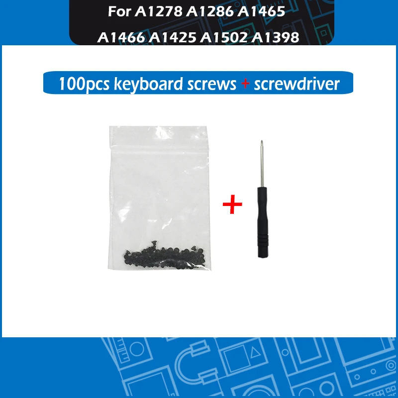 

A1369 A1466 A1370 A1465 A1278 A1286 A1297 A1425 A1502 A1398 Keyboard Screws For Macbook Air Pro 11" 13" 15" With Screwdriver