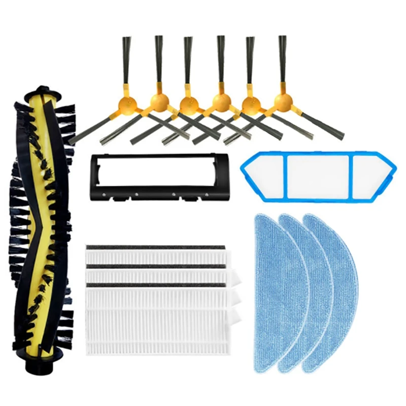 15Pcs Main Side Brush Filter Mop Cloth Replacement Parts For Neatsvor X500 Vacuum Cleaner Accessories
15Pcs Main Side Brush Filter Mop Cloth Replacement Parts For Neatsvor X500 Vacuum Cleaner Accessories