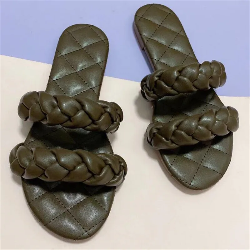 Summer Hot 2021 New Sponge Woven Slippers Flat all-match Women Flip Flop 36-42 non-slip Beach Ms Sandals Outdoor Leisure
Summer Hot 2021 New Sponge Woven Slippers Flat all-match Women Flip Flop 36-42 non-slip Beach Ms Sandals Outdoor Leisure