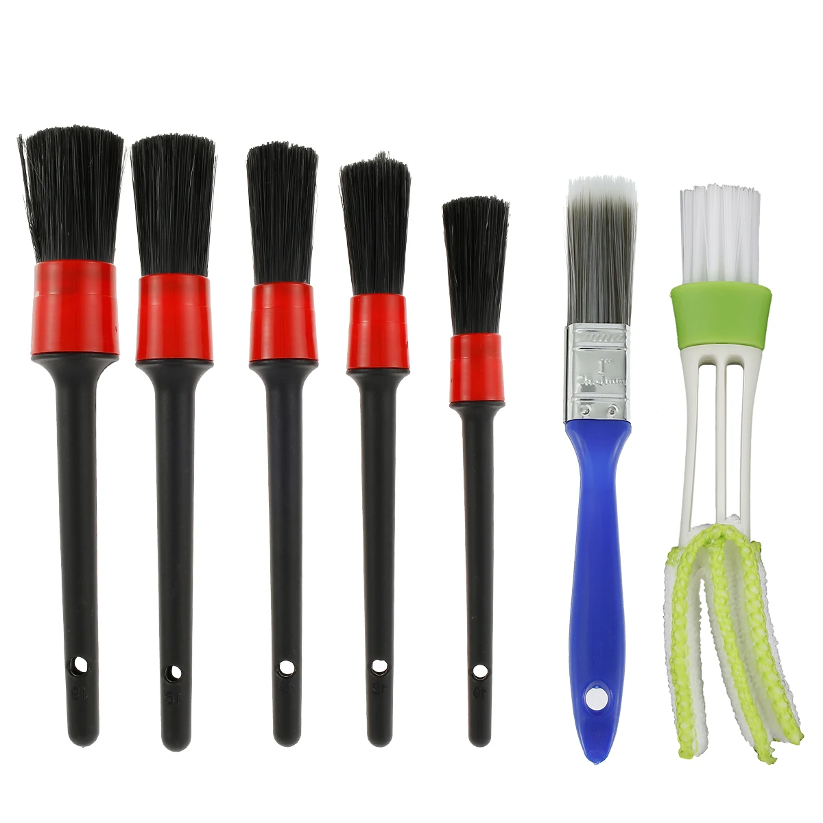 7pcs Auto Detailing Brushes Set Car Seat Engine Cleaning Kit Motorcycle Interior Exterior Leather Air Vents Dashboard Care Brush
7pcs Auto Detailing Brushes Set Car Seat Engine Cleaning Kit Motorcycle Interior Exterior Leather Air Vents Dashboard Care Brush