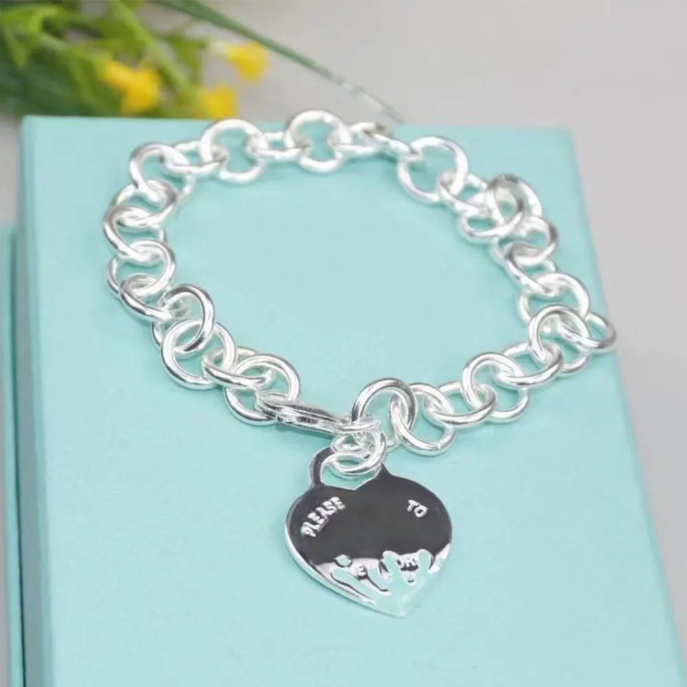 AYBS Real 925 Bracelets High Quality TIF Original1:1LOGO "Blue Watercolor Splash Large Heart Shaped Bracelet" Bracelets Woman
AYBS Real 925 Bracelets High Quality TIF Original1:1LOGO "Blue Watercolor Splash Large Heart Shaped Bracelet" Bracelets Woman