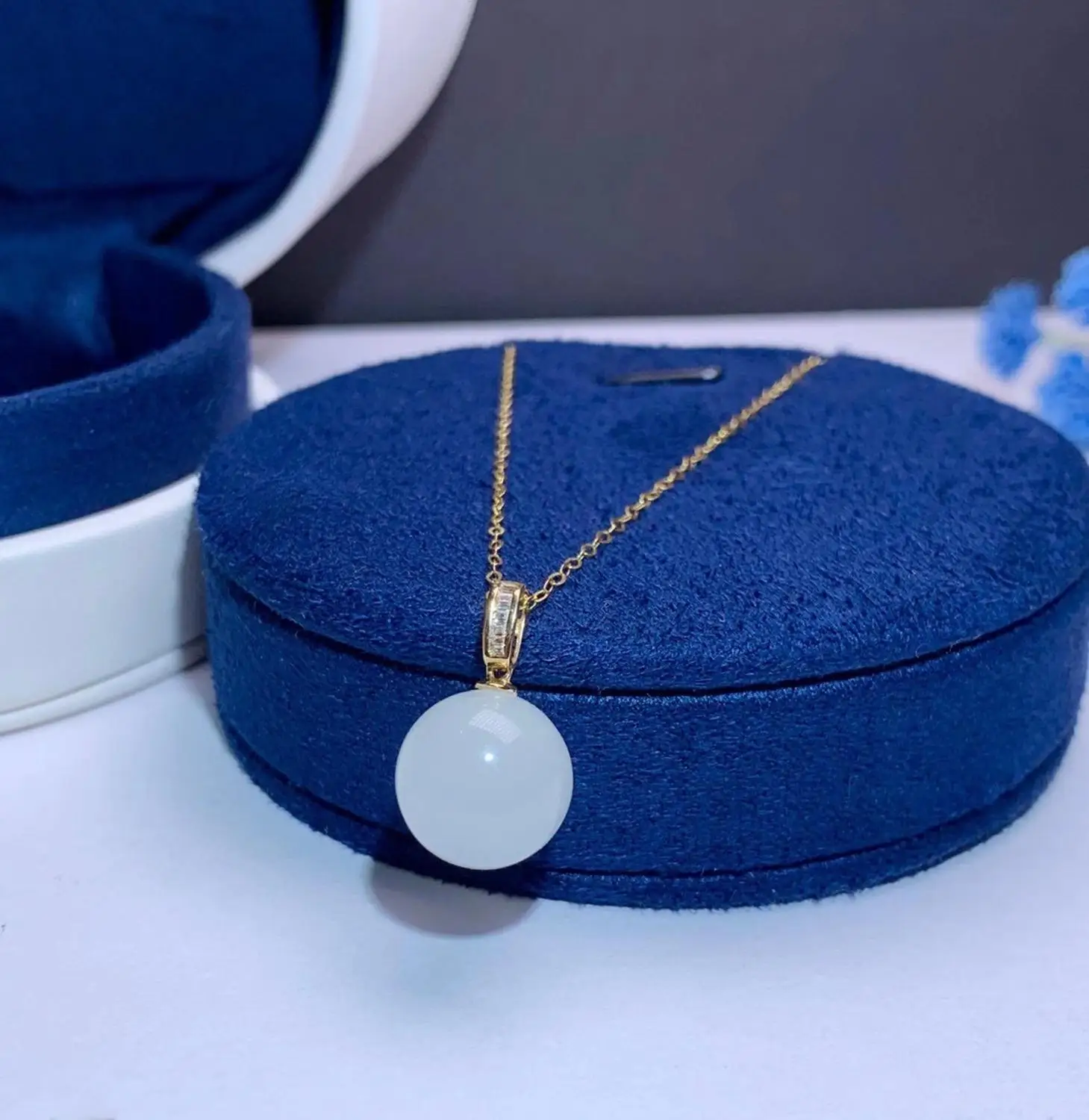 SHILOVEM 18k yellow gold natural white Jasper pendants Christmas Gift fine Jewelry plant wedding no necklace 12mm mymz1212568hby
SHILOVEM 18k yellow gold natural white Jasper pendants Christmas Gift fine Jewelry plant wedding no necklace 12mm mymz1212568hby