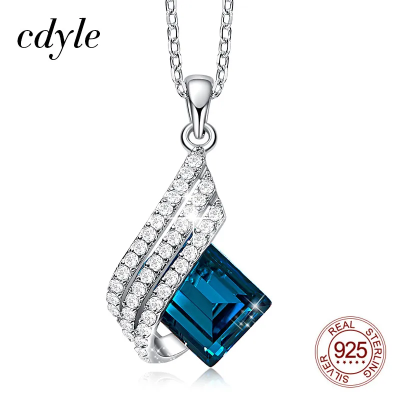 Cdyle Jewelry Austrian Crystal Pendant Necklace Ring Real 925 Sterling Silver Flying Wing Necklace for Women 5 Color Available
Cdyle Jewelry Austrian Crystal Pendant Necklace Ring Real 925 Sterling Silver Flying Wing Necklace for Women 5 Color Available