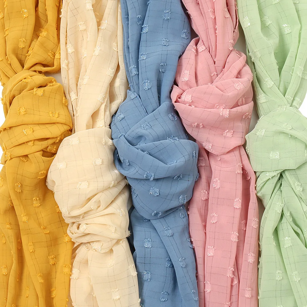 2021 New Fashion Plaid Pom Pom Bubble Chiffon Instant Hijab Women Autumn High Quality Wrap Pashminas Stole Muslim Snood 180*70Cm
2021 New Fashion Plaid Pom Pom Bubble Chiffon Instant Hijab Women Autumn High Quality Wrap Pashminas Stole Muslim Snood 180*70Cm