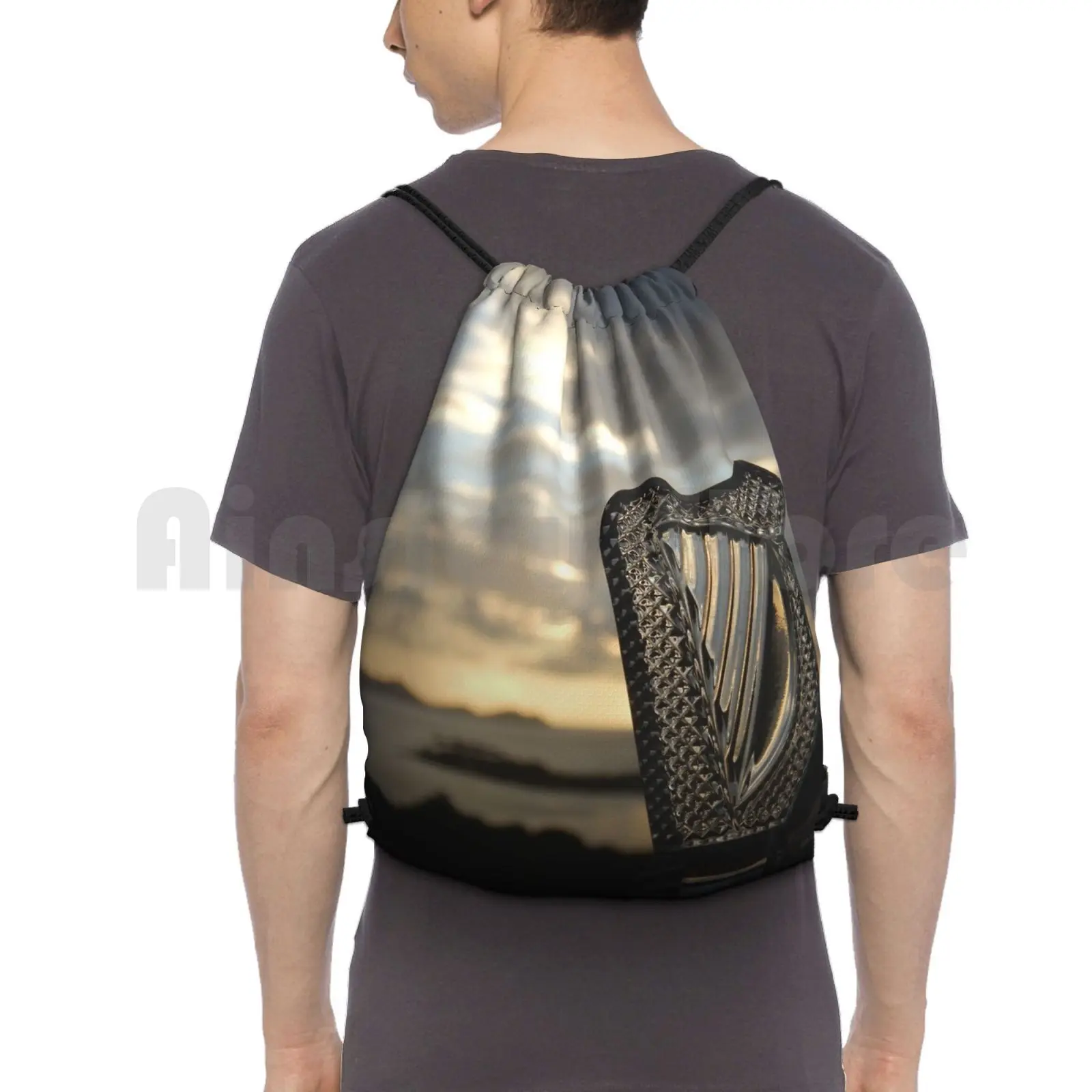 Crystal Harp At Sea Backpack Drawstring Bag Riding Climbing Gym Bag Music Musician Harp Scenic Lever Harp Landscape Glass
Crystal Harp At Sea Backpack Drawstring Bag Riding Climbing Gym Bag Music Musician Harp Scenic Lever Harp Landscape Glass