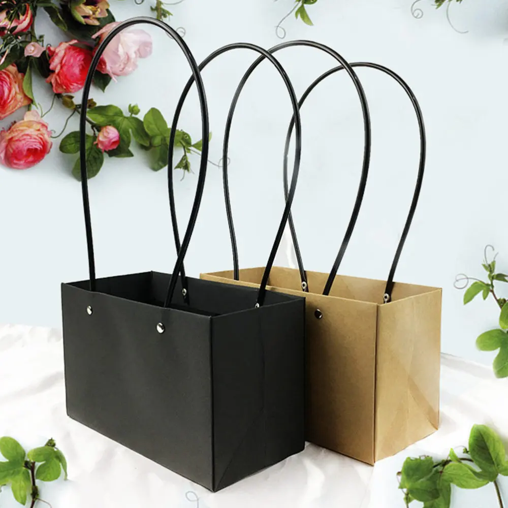6pcs Portable Flower Box Waterproof Paper Handy Gift Bag Kraft Flower Handbag
6pcs Portable Flower Box Waterproof Paper Handy Gift Bag Kraft Flower Handbag