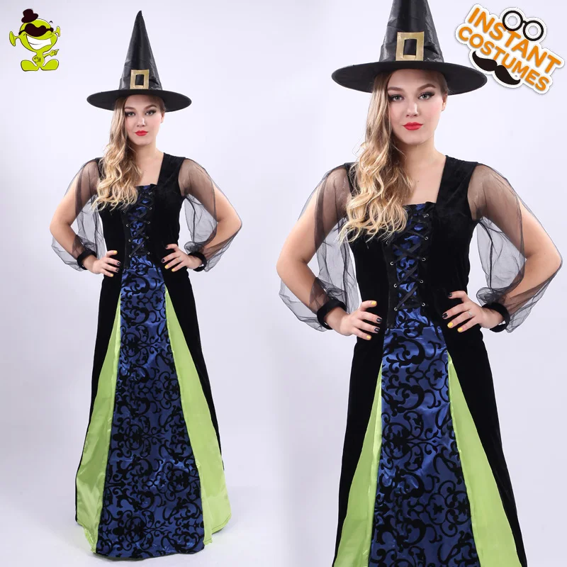 Woman Witch Cosplay Costume Adult Halloween Costume Party Dress Female Witch Party Dress Set
Woman Witch Cosplay Costume Adult Halloween Costume Party Dress Female Witch Party Dress Set