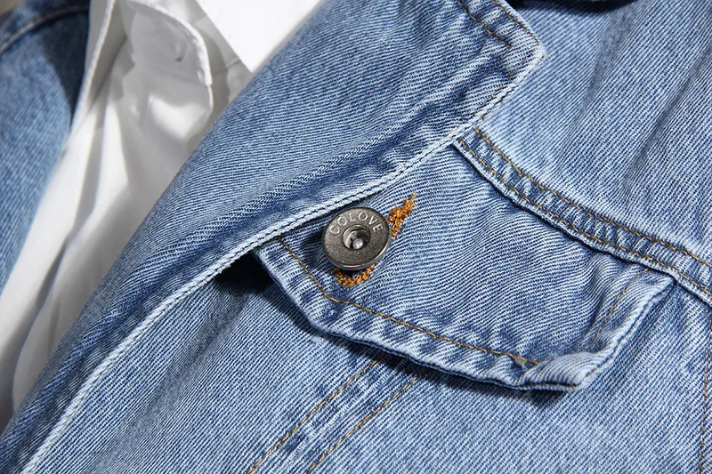 ZCSMLL Women Blue Denim Single Breasted New Lapel Long Puff Sleeve Shirt Fashion Tide Autumn Two Pieces Top 2021 AF003
ZCSMLL Women Blue Denim Single Breasted New Lapel Long Puff Sleeve Shirt Fashion Tide Autumn Two Pieces Top 2021 AF003