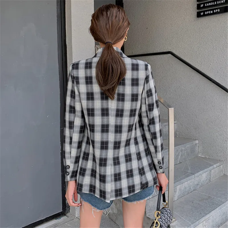 Retro spring dress loose ladies plaid suit jacket elegant long sleeve autumn jacket 2020 new casual fashion design suit
Retro spring dress loose ladies plaid suit jacket elegant long sleeve autumn jacket 2020 new casual fashion design suit