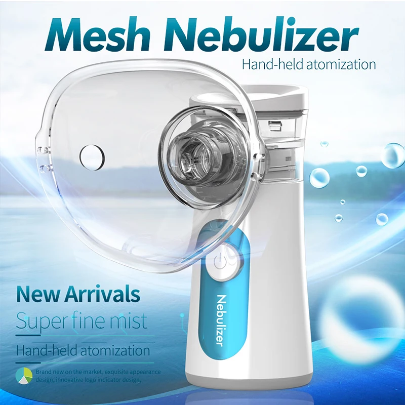 Portable mesh Nebulizer rechargeable mini handheld autoclean atomizer silent inhaler nebuliser inhalator for kids nebulizator
Portable mesh Nebulizer rechargeable mini handheld autoclean atomizer silent inhaler nebuliser inhalator for kids nebulizator