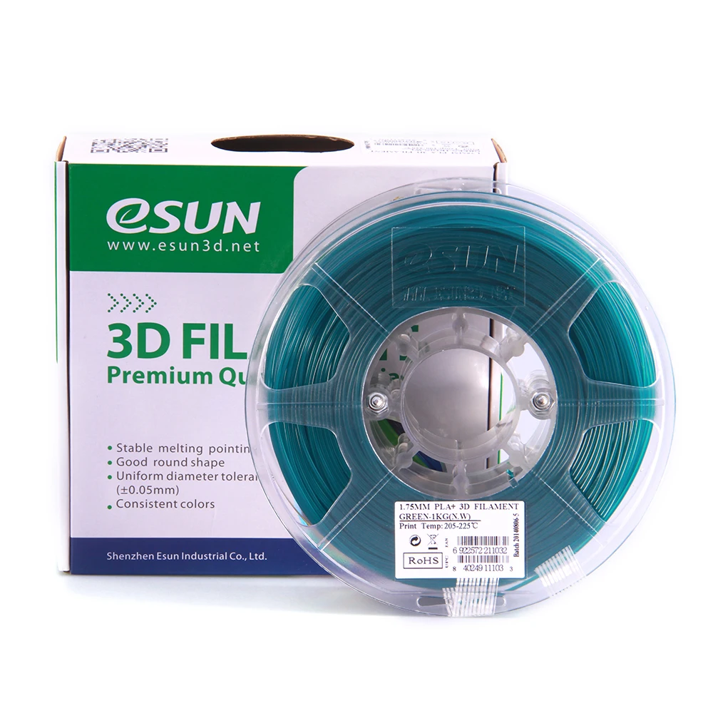 PLA 1.75mm 3D Printer Filament Corn Grain Refining Material 1KG Spool (2.2lbs) Dimensional Accuracy +/- 0.05mm Consumables
PLA 1.75mm 3D Printer Filament Corn Grain Refining Material 1KG Spool (2.2lbs) Dimensional Accuracy +/- 0.05mm Consumables