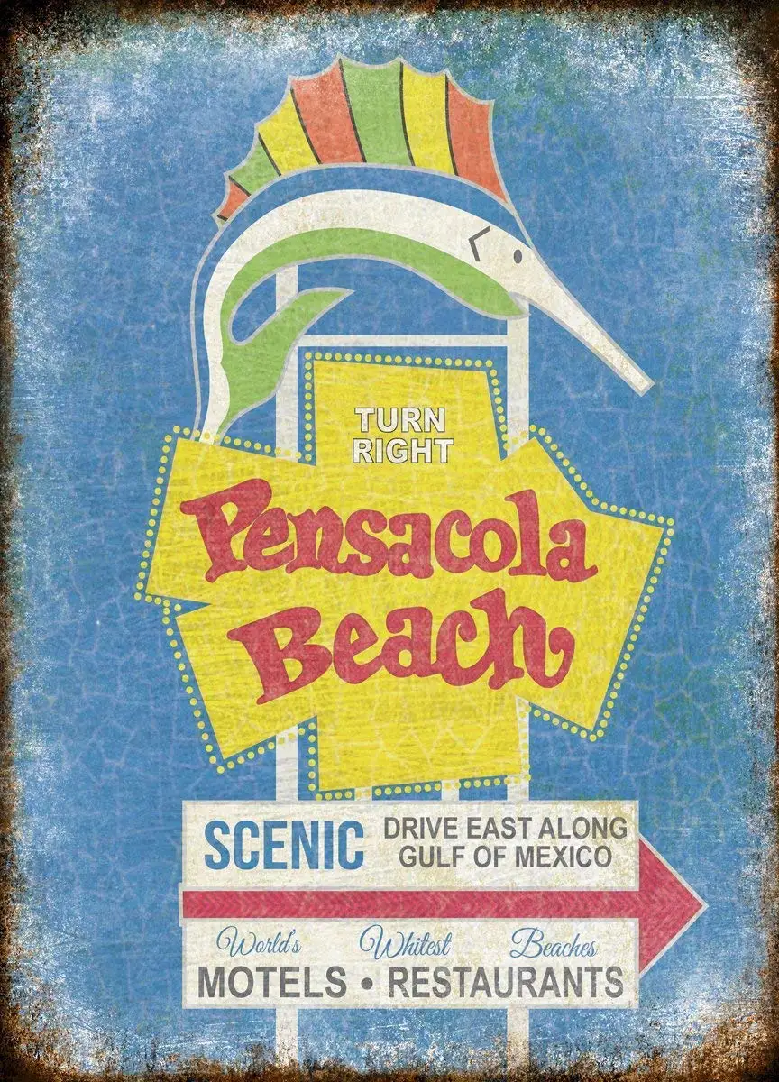 Jesiceny Great Pensacola Beach, Vintage Elegant. Sign Aluminum Metal Sign Wall Decoration 12x8 INCH
Jesiceny Great Pensacola Beach, Vintage Elegant. Sign Aluminum Metal Sign Wall Decoration 12x8 INCH