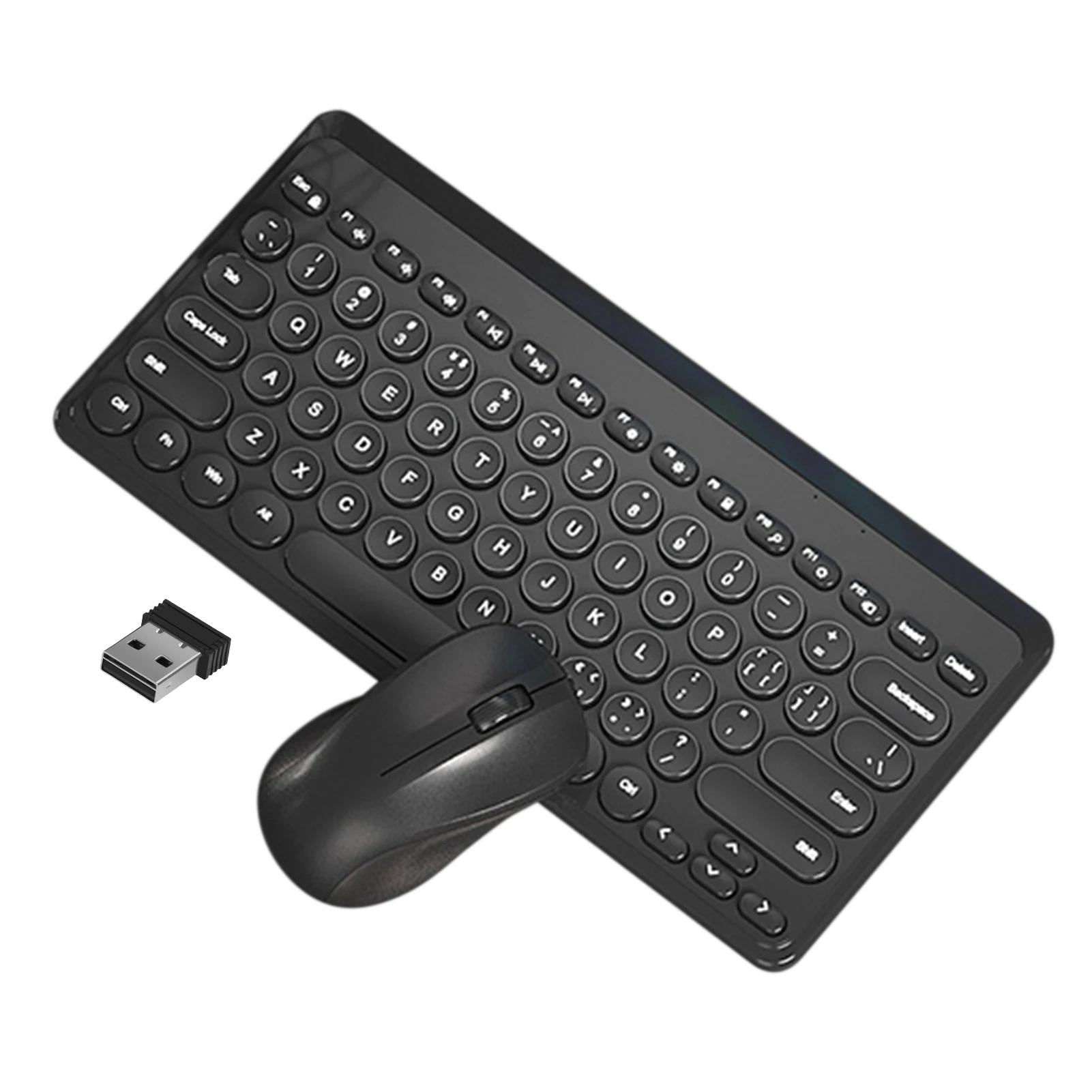 Wirelessly Keyboard and Mouse Slim Ergonomic USB Keyboard Mouse Combo Less Noise Keys Energy-saving Set for Desktop Laptop
Wirelessly Keyboard and Mouse Slim Ergonomic USB Keyboard Mouse Combo Less Noise Keys Energy-saving Set for Desktop Laptop