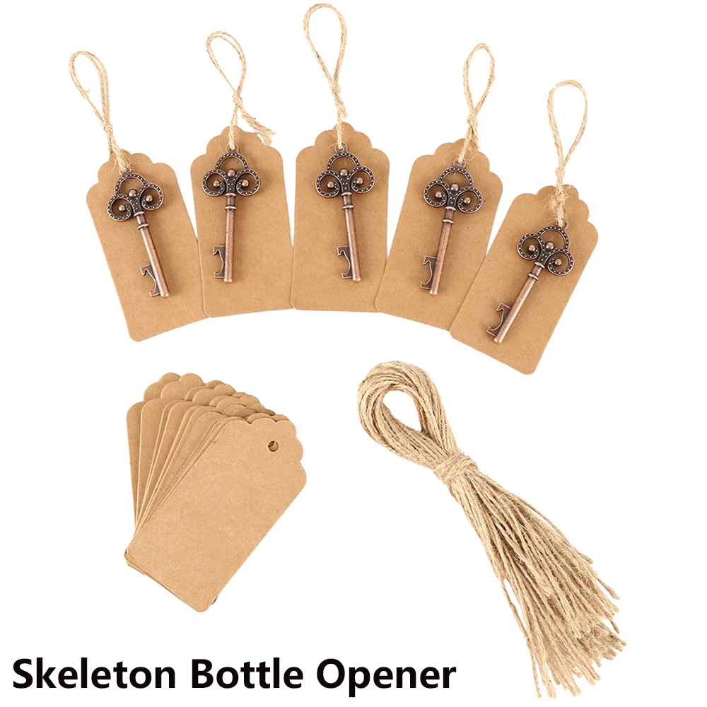 50pcs Wedding Souvenirs Skeleton Bottle Opener + Tags vintage Wedding Favors and Gifts for Guest Party decoration Favors box
50pcs Wedding Souvenirs Skeleton Bottle Opener + Tags vintage Wedding Favors and Gifts for Guest Party decoration Favors box