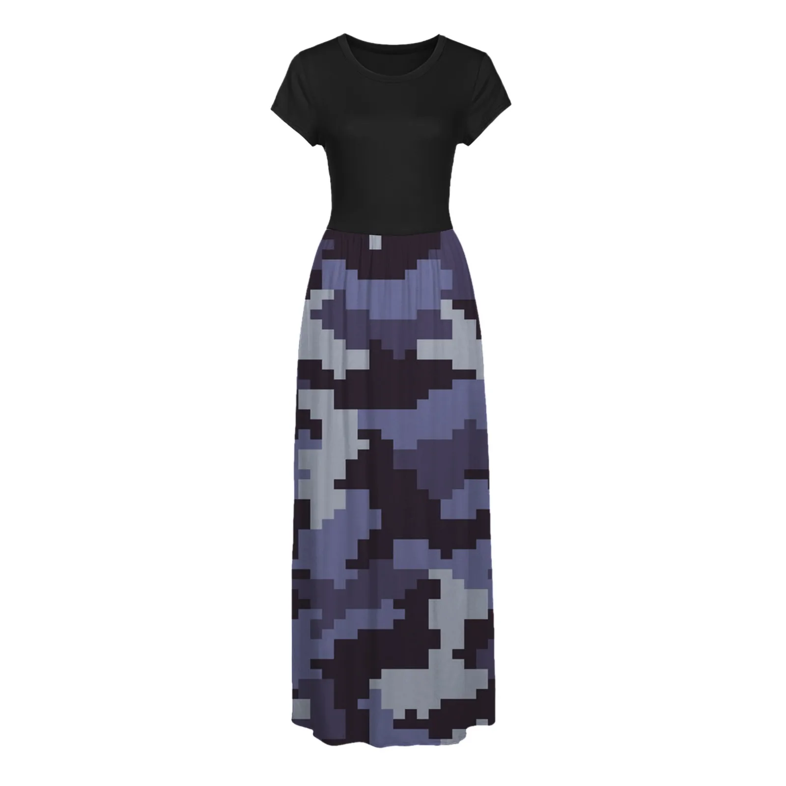 summer dress Women Maxi Dress Print O-Neck Short-sleeve Cami Dress with Pockets Beach Dresses vestidos de mujer casual
summer dress Women Maxi Dress Print O-Neck Short-sleeve Cami Dress with Pockets Beach Dresses vestidos de mujer casual