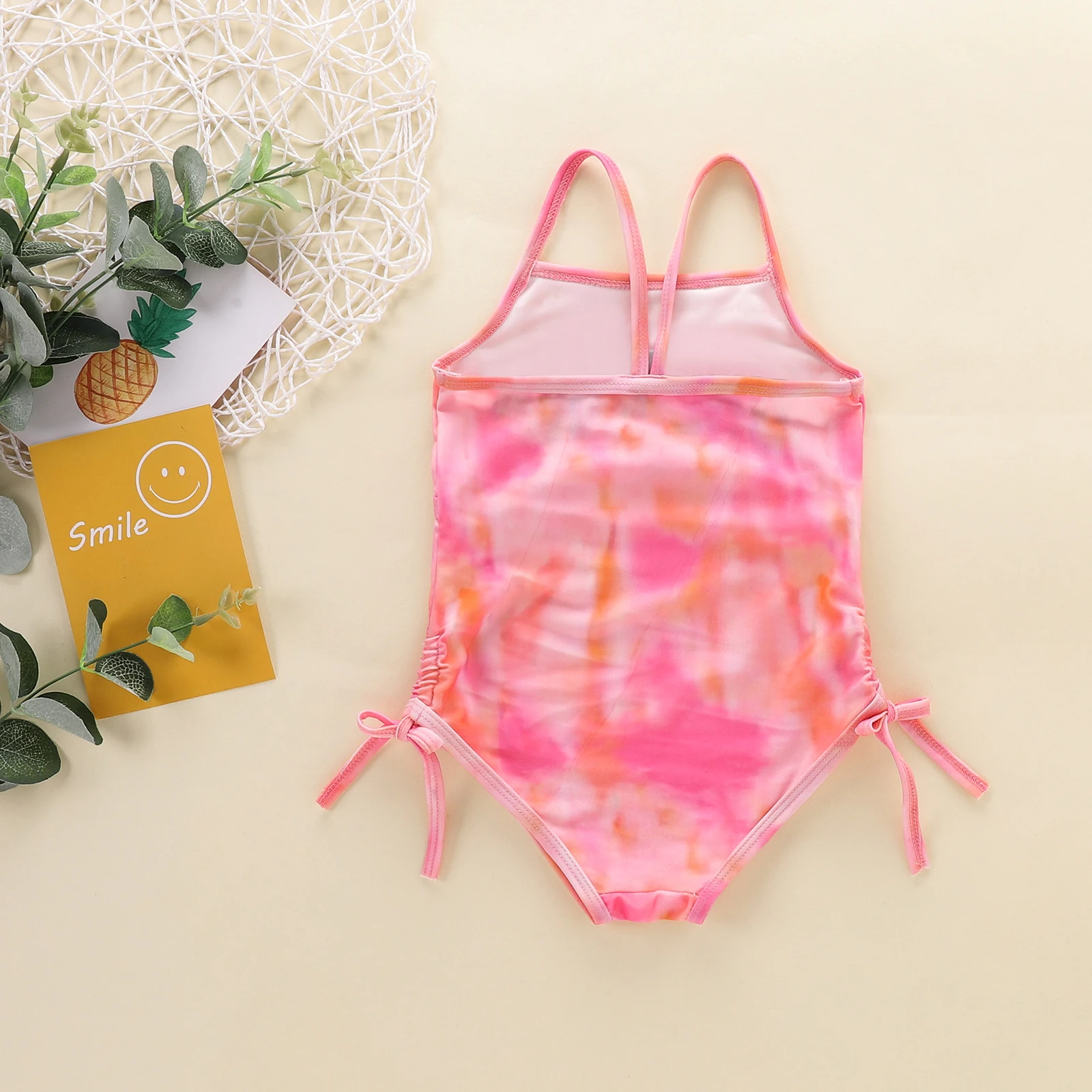 Girl's Swimsuit, Baby's Tie Dyed Camisole Umbilicus Exposure Side Drawstring Conjoined Romper for Children
Girl's Swimsuit, Baby's Tie Dyed Camisole Umbilicus Exposure Side Drawstring Conjoined Romper for Children