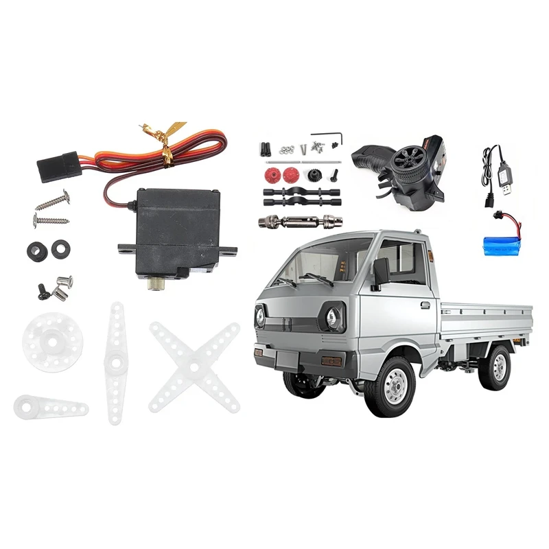 RC Car Simulation Drift Climbing Truck LED Light 260 Brushed Motor D12 Car with 17G 3.5KG Digital Core Metal Gear Servo
RC Car Simulation Drift Climbing Truck LED Light 260 Brushed Motor D12 Car with 17G 3.5KG Digital Core Metal Gear Servo