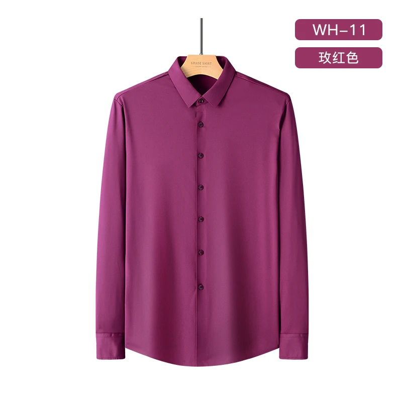 Men's Classic Long Sleeve Silky Bamboo-fiber Shirt Pocketless Regular-fit Comfortable Soft Stretchy Non-Iron Dress Shirts
Men's Classic Long Sleeve Silky Bamboo-fiber Shirt Pocketless Regular-fit Comfortable Soft Stretchy Non-Iron Dress Shirts