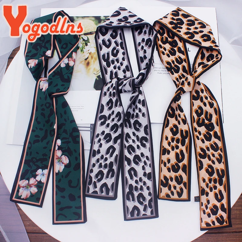 New Fashion Silk Scarf For Women Leopard Print Bag Silk Scarf Female Hair Ribbons Fashion Handbag Scarves Bag Accessories
New Fashion Silk Scarf For Women Leopard Print Bag Silk Scarf Female Hair Ribbons Fashion Handbag Scarves Bag Accessories