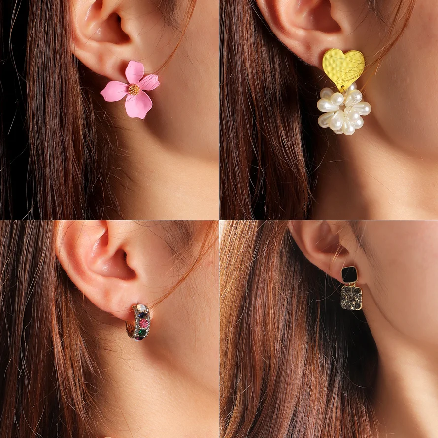 Trendy Vintage Clip on Earrings With Piercing for Women Bridal Earring Fashion Earrings Party Gift Bijoux Jewelry
Trendy Vintage Clip on Earrings With Piercing for Women Bridal Earring Fashion Earrings Party Gift Bijoux Jewelry