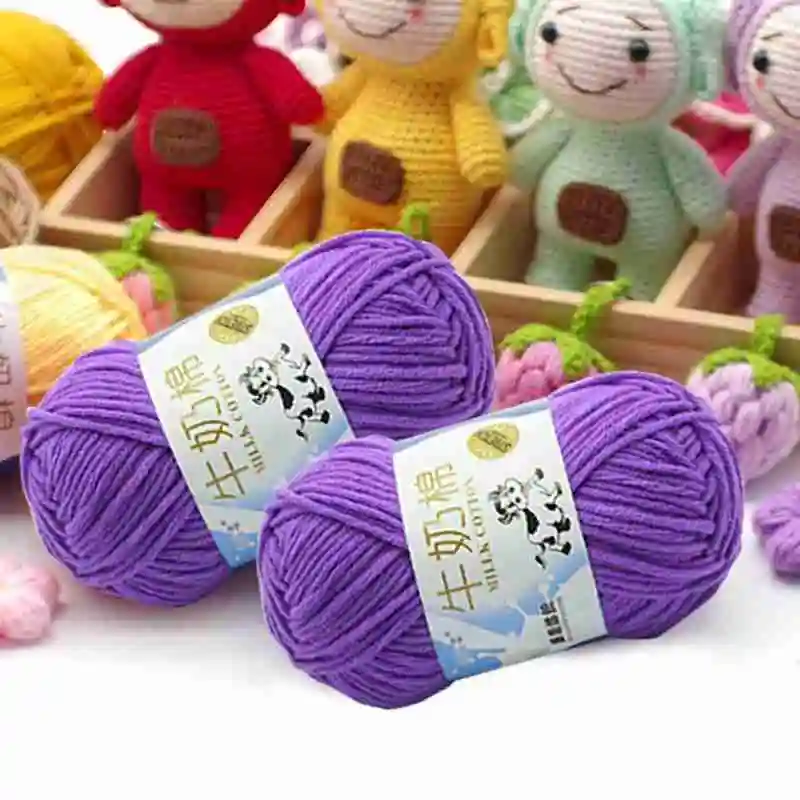 50g/Ball 95M Crochet Yarn Milk Cotton Wool Yarn for Knitting Hand Knit Yarn To Knit Blanket Toy wool threads
50g/Ball 95M Crochet Yarn Milk Cotton Wool Yarn for Knitting Hand Knit Yarn To Knit Blanket Toy wool threads
