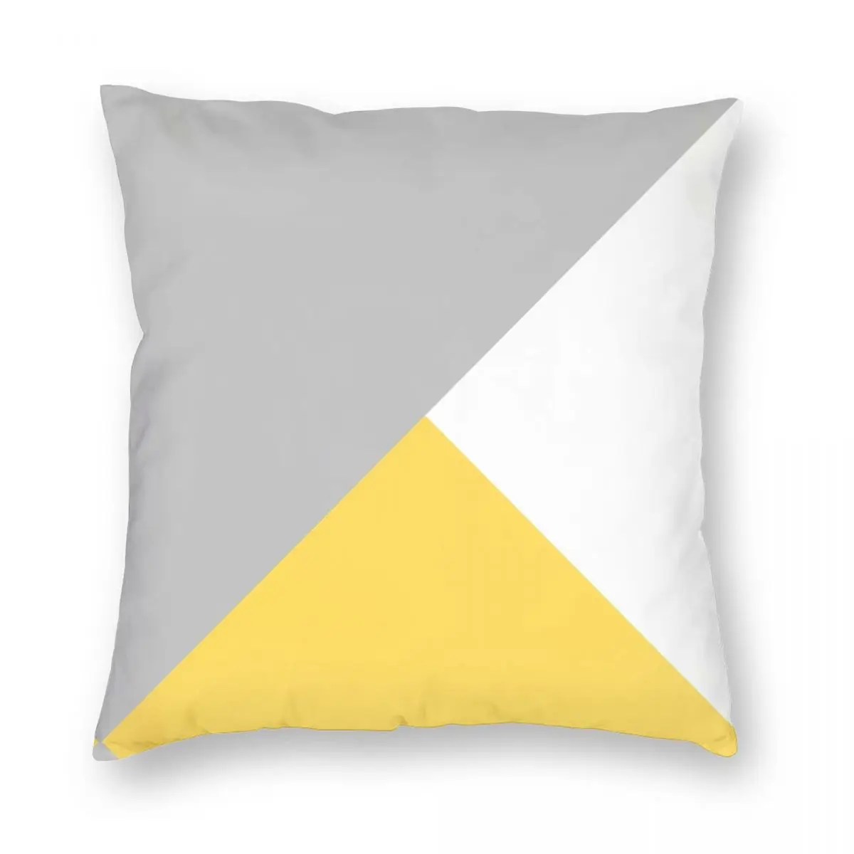 

Трехцветный серебристый, серый, горчичный, желтый, белый квадратный чехол для подушки, чехол из полиэстера, льна, бархата, креативный декоративный чехол на молнии для автомобильной подушки