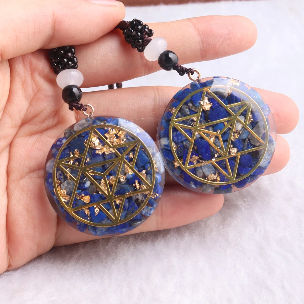 High Quality Natural Lapis Lazuli Stone Orgone Energy Necklaces Healing Power Spirit Yoga Meditation Pendulum Pendant Jewelry
High Quality Natural Lapis Lazuli Stone Orgone Energy Necklaces Healing Power Spirit Yoga Meditation Pendulum Pendant Jewelry