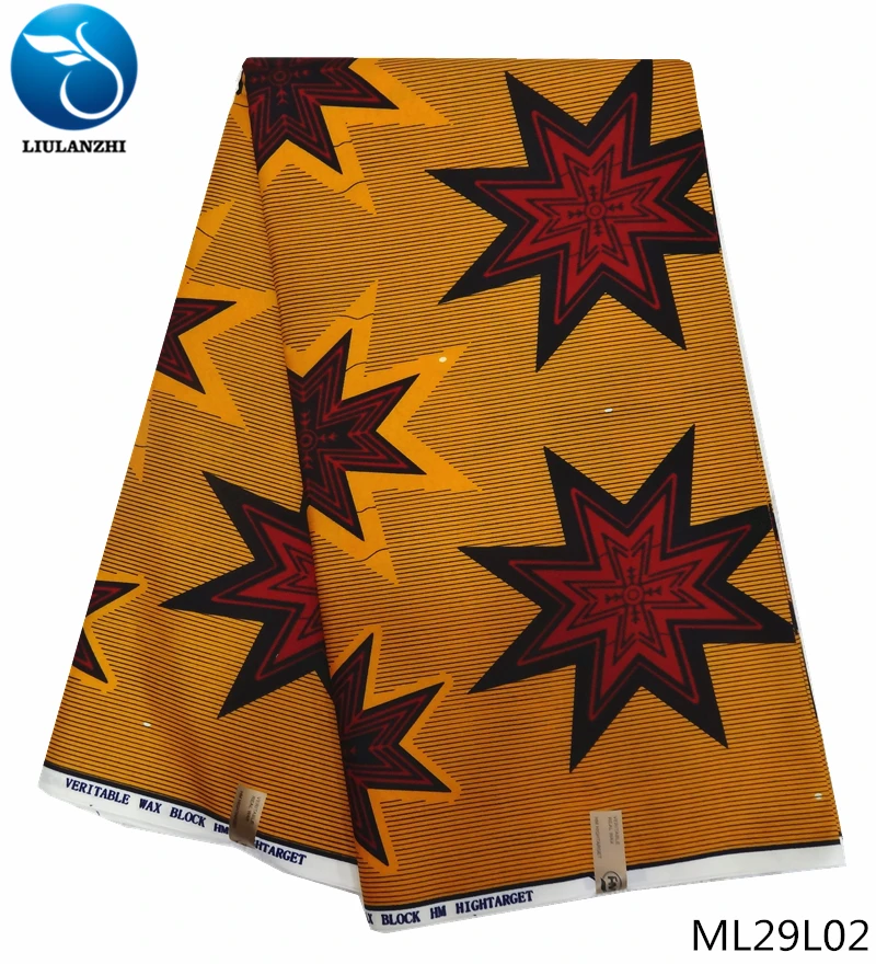LIULANZHI African wax fabrics 2019 Hot sale ankara wax polyester fabric for dresses 6yards printed wax ML29L01-ML29L18
LIULANZHI African wax fabrics 2019 Hot sale ankara wax polyester fabric for dresses 6yards printed wax ML29L01-ML29L18